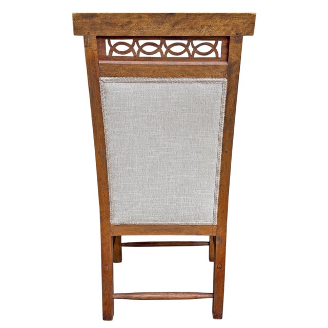 Beige Pair of Vintage French Wingback Chairs For Sale - Image 8 of 13