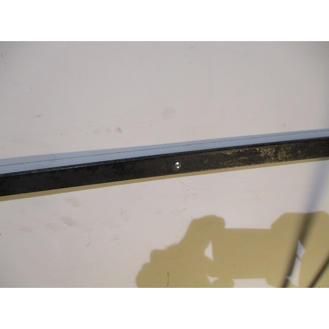 1930s French Wrought Iron and Marble Console Table For Sale - Image 13 of 15