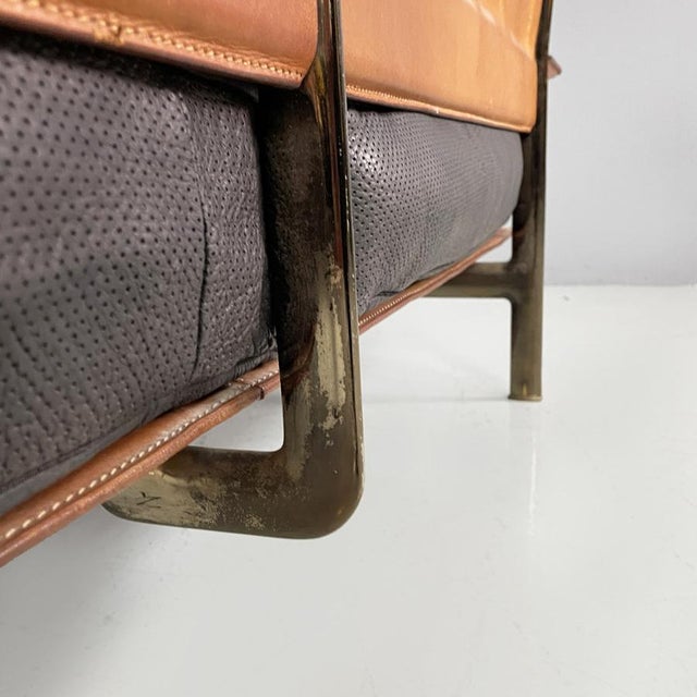 Italian Modern Black Leather Diesis Sofa attributed to Antonio Citterio and Paolo Nava for B&B Italia, 1980s For Sale - Image 17 of 18