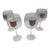 Vintage Richard E. Bishop Fox Wine Glasses — Set of Four For Sale