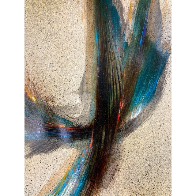 Abstract Expressionism 1960s Leornardo Nierman 'Light' Sketchbook Painting, Unframed For Sale - Image 3 of 12