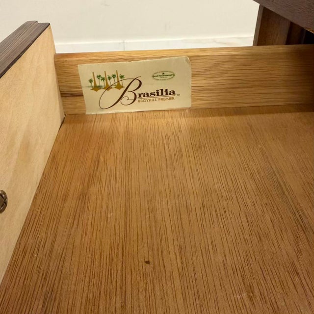 Broyhill Brasilia Mid-Century Walnut Desk For Sale - Image 17 of 17