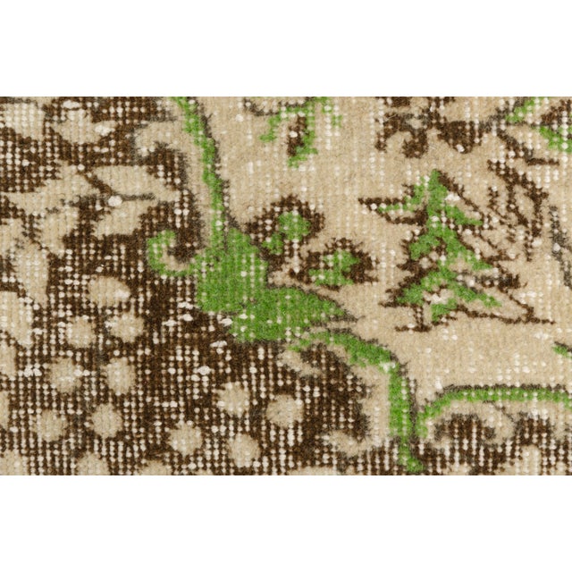 Turkish Vintage Anatolian Sand Colour Carpet For Sale - Image 3 of 10