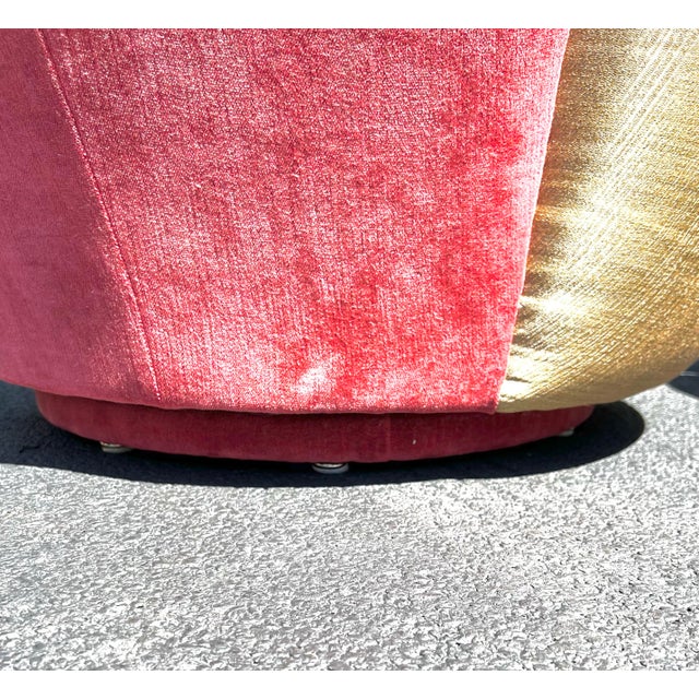 Weiman Preview 1990s Weiman Preview Sculptural Swivel Chairs - Set of 2 For Sale - Image 4 of 12