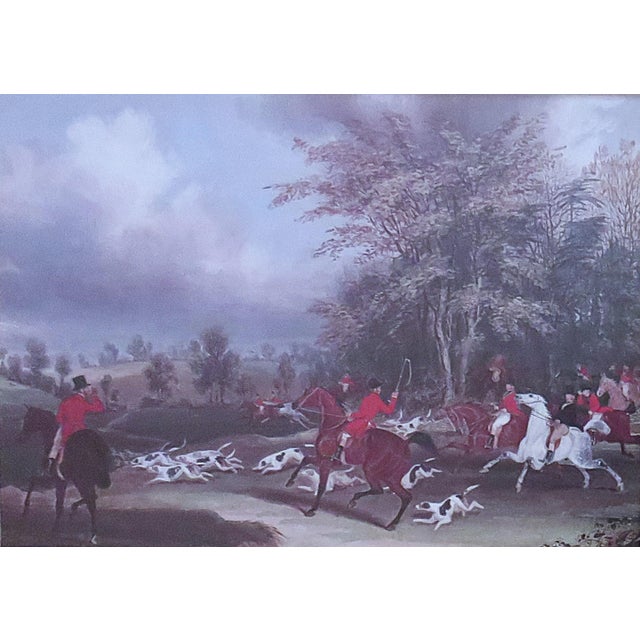 FREE SHIPPING ANYWHERE IN THE CONTINENTAL US! This is a set of three vintage English fox hunting scene prints. Double...