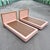 Wood Postmodern Pink Gloss Laminate and Oak Twin Size Platform Beds - A Pair For Sale - Image 7 of 11