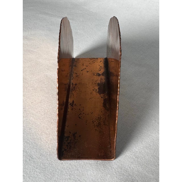 Vintage Southwestern Hammered Copper Napkin Holder For Sale - Image 9 of 12