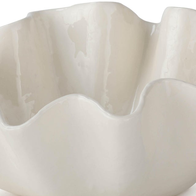 Not Yet Made - Made To Order Regina Andrew Ruffle Ceramic Bowl, Medium For Sale - Image 5 of 6