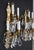 Brass Mid 20th Century Pair of Restored French Plaza Hotel Crystal Wall Sconces For Sale - Image 8 of 10