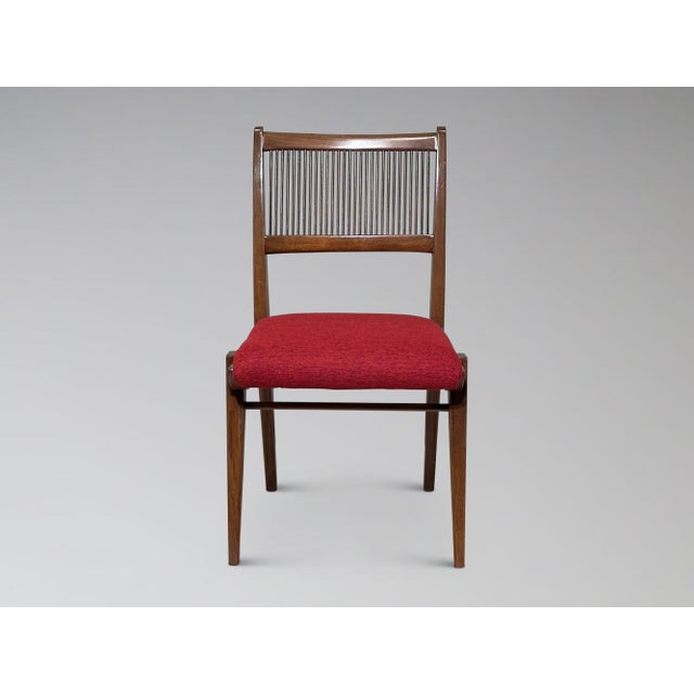 1950s Restored Vintage Drexel Profile Spindle Back Dining Chairs Set of 6 For Sale - Image 5 of 18