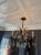 Antique French Brass & Crystal Birdcage Chandelier – 5 Light For Sale - Image 4 of 4