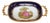 Limoges France Dish in Royal Blue with Fragonard Couple and Fine Gold Metal Trim For Sale