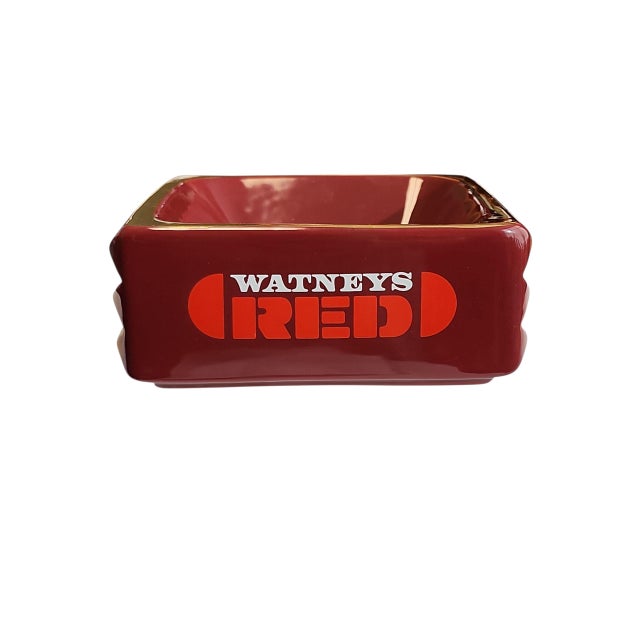 Mid-Century Modern 1970s MCM English Watney's Red Barrel Pub Ashtray Catchall For Sale - Image 3 of 5