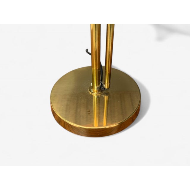 Bergboms, Swedish Modern, Brass, Fabric, Adjustable Table Lamp, Sweden, 1980s For Sale In New York - Image 6 of 10
