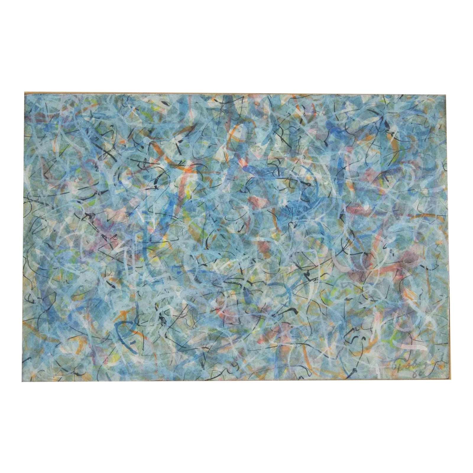 Mark Tobey, Abstract Composition, Watercolor, 1960 | Chairish