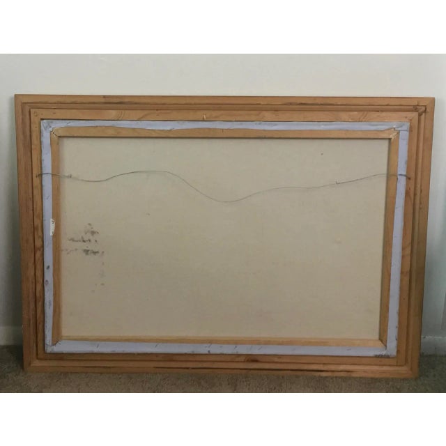 1970s 1970s Moulin Rouge Oil Painting For Sale - Image 5 of 6