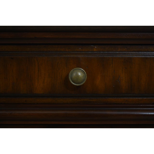 Maitland Smith Mahogany Stone Top Console Cabinet For Sale - Image 9 of 18