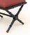 Contemporary Red Upholstered Chair and Ottoman For Sale - Image 12 of 12