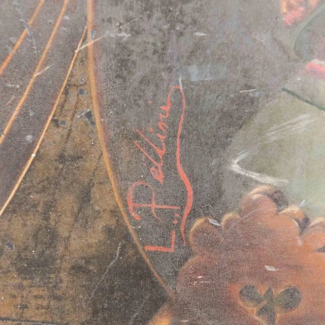 Luigi Pellin, Allegory of Art and Drinking, Early 20th Century, Oil on Canvas, Framed For Sale - Image 3 of 4