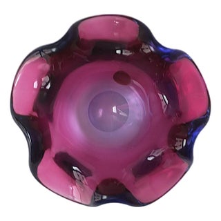 Italian Murano Bowl, Midcentury Modern Design, Mid 20th Century, Italy For Sale