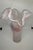 Tammaro Home Murano Style Pink & White Swirl Art Glass Handkerchief Vase For Sale - Image 10 of 11