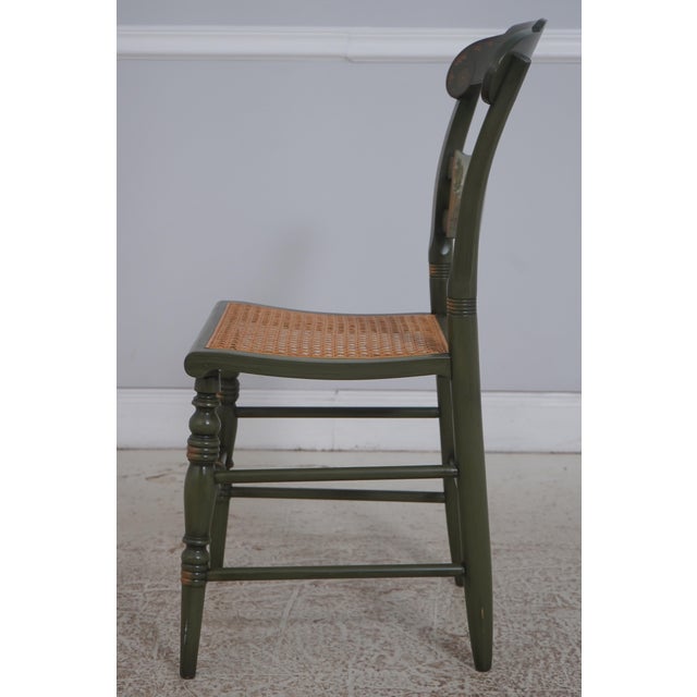 Traditional Hitchcock Andrew Jackson Bicentennial Edition Cane Seat Side Chair For Sale - Image 3 of 18