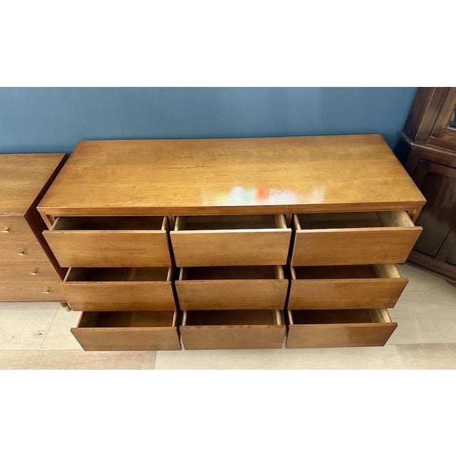 9 Drawer Lowboy by Leslie Diamond for Conant Ball For Sale - Image 9 of 12