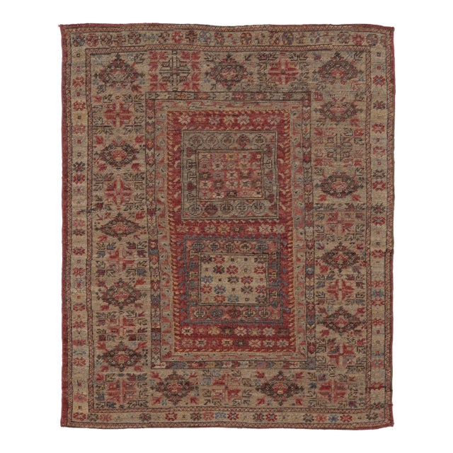 Rug & Kilim’s Caucasian Shrivan-Inspired Rug With Rich Geometric Patterns For Sale