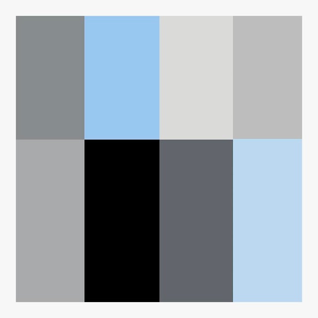 Contemporary Blue Composition Fine Art Print 40" X 50" by Liz Roache For Sale - Image 3 of 5