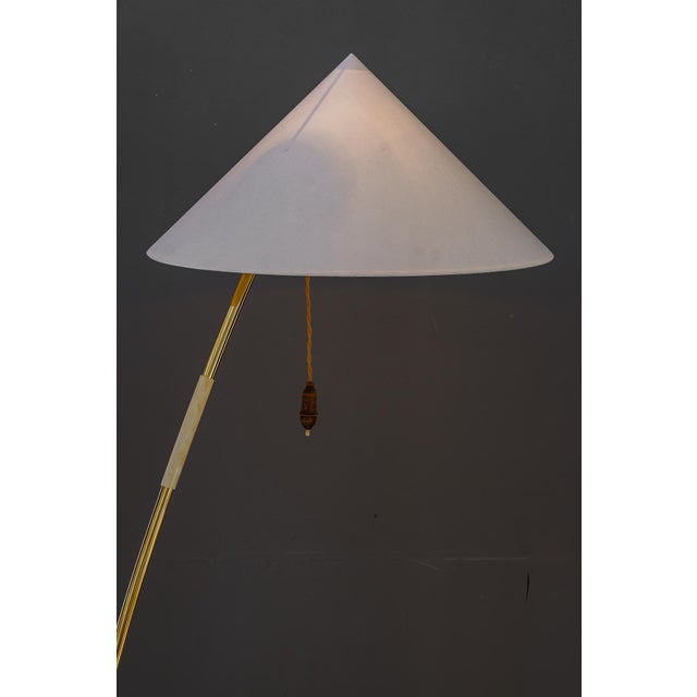 Vintage Brass Floor Lamp by Rupert Nikoll, 1950s For Sale - Image 10 of 12