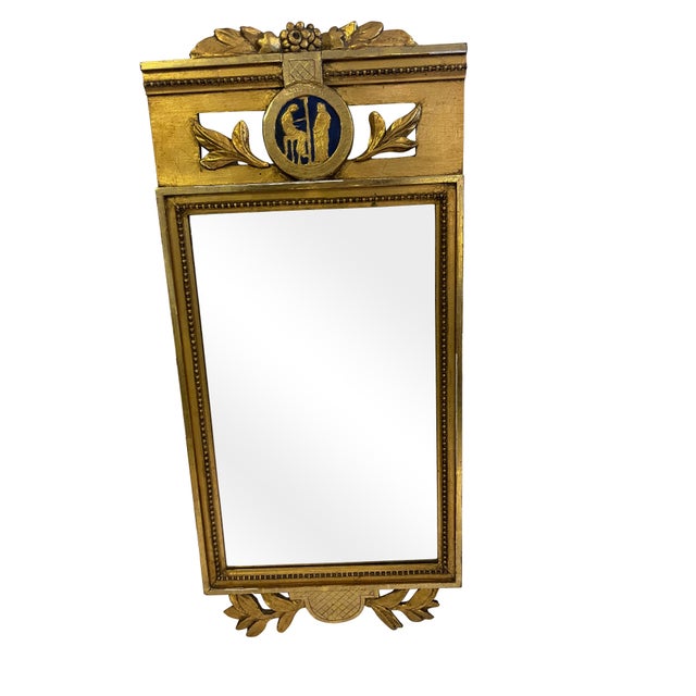 Late 18th Century Gustavian Gilt Swedish Mirror with Original Glass For Sale - Image 16 of 18