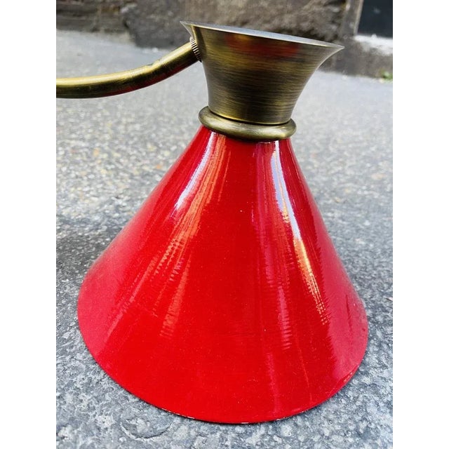 Ottone and aluminum 60s applique completely restored. European Plug (up to 250V).The wiring of this item may be original...