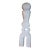 Vintage Light Blue Wooden Mexican Sculpture For Sale
