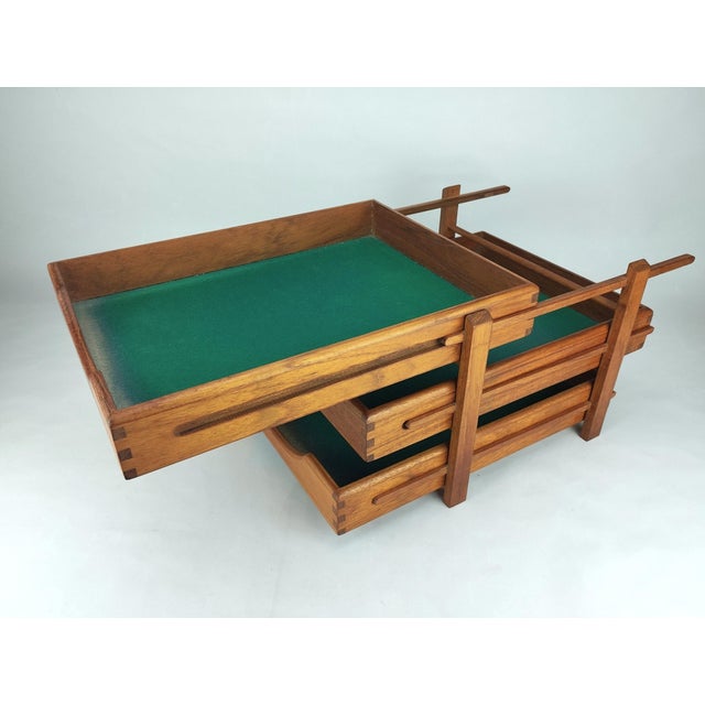 1960s Mid-Century Modern Danish Desk Tray in Teak, 1950s For Sale - Image 5 of 18