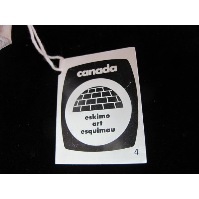 Asalakti Canadian Inuit Repulse Bay Art Sculpture of Two Birds on Caribou Antler For Sale In Portland, OR - Image 6 of 8