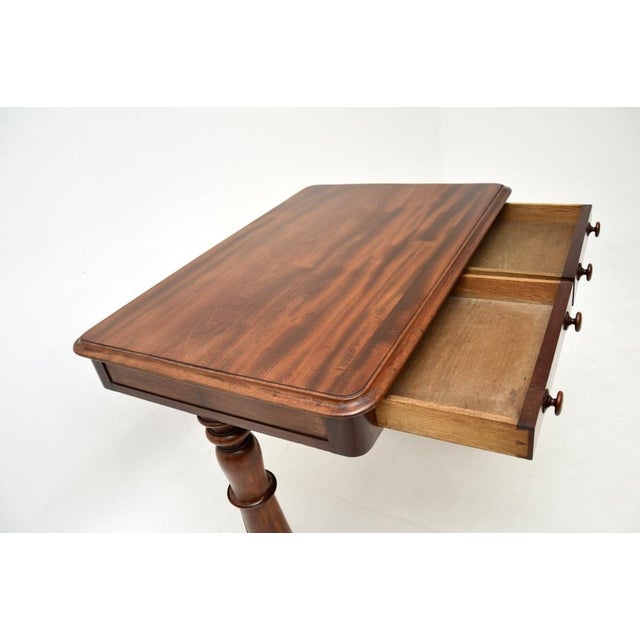 Wood William IV Writing Table, 1830s For Sale - Image 7 of 11