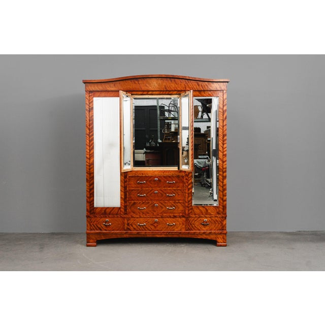 Art Nouveau Wardrobe, Early 20th Century For Sale - Image 4 of 18