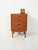 Scandinavian 1960s mahogany chest of drawers, with a rigorous, rationalist design, four drawers and recessed handles....