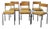 Kitchen Chairs in Wood and Metal from Ibisco, 1970s, Set of 6 For Sale