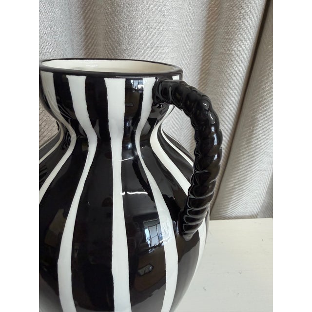 Italian Vases Pair For Sale In Miami - Image 6 of 6