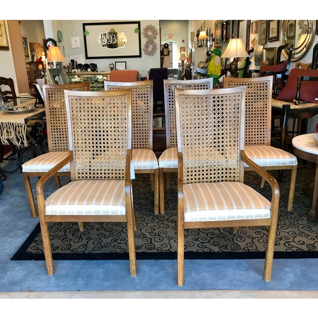 Drexel Heritage Cane Back "Accolade" Dining Chairs Chairish