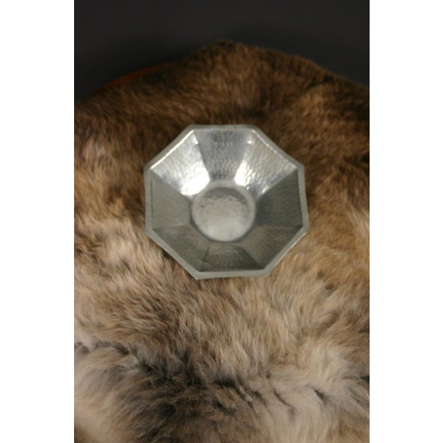 Art Nouveau Hammered Pewter Bowl by Léon Provins, 1931 For Sale - Image 9 of 9