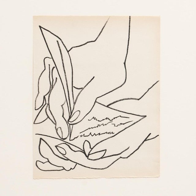François Gilot, The Love Letter, 1951, Lithograph, Framed For Sale - Image 9 of 14