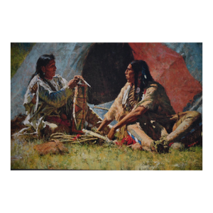 1980s Howard Terpning "The Bonnet Case" — Greenwich Workshop Textured Canvas