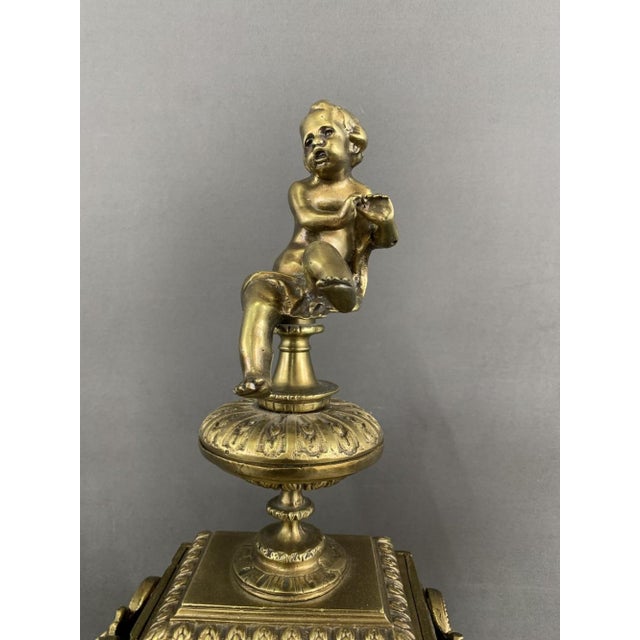 Bronze Fireplace Trim, Early 20th Century, Set of 3 For Sale - Image 3 of 11