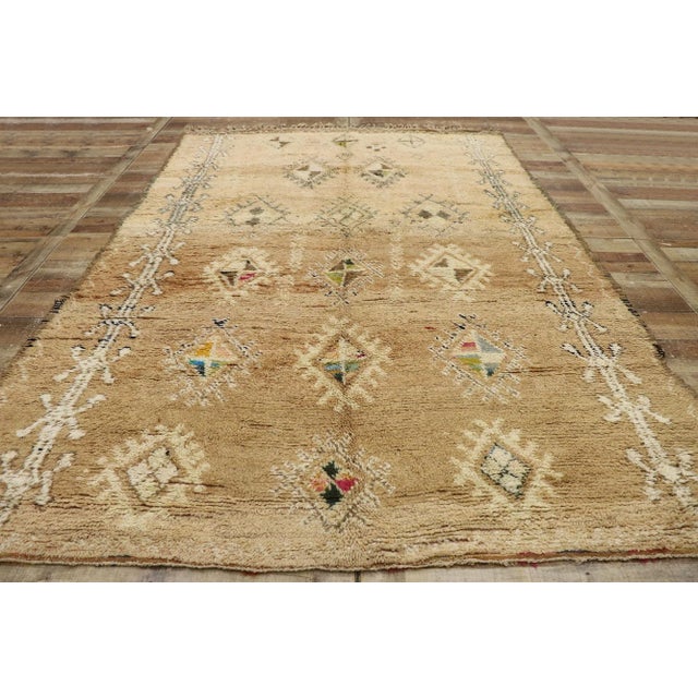 Textile Vintage Beni MGuild Moroccan Rug - 06'07 X 09'08 For Sale - Image 7 of 9