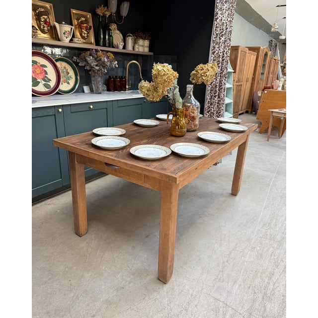 1950s Vintage Farmhouse Table, 1950s For Sale - Image 5 of 12