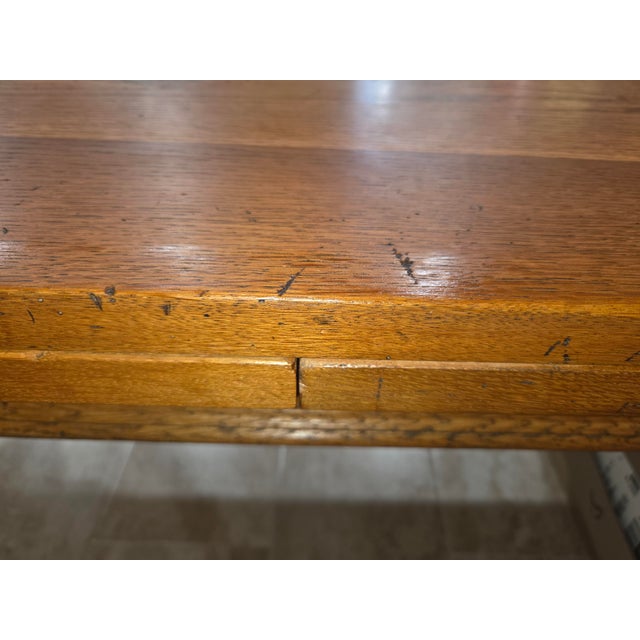 Guido Zichele Solid Oak Italian Refectory Extension Dining Table (72"-132") – Bloomingdale’s For Sale - Image 9 of 18