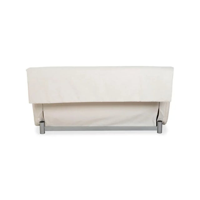 Multy Fabric Three-Seater White Cream Sofa Bed by Ligne Roset For Sale - Image 10 of 12