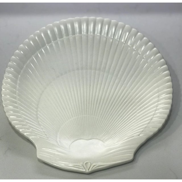 White Wedgwood Seaside Chic Scalloped Edge Nautilus Plate For Sale - Image 8 of 9